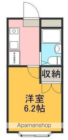 ヒル・ラ・ヴィレット(1K/1階)の間取り写真