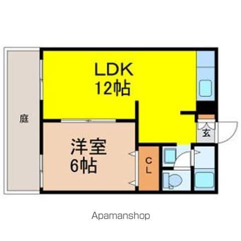 アベニューイズミ(1LDK/1階)の間取り写真