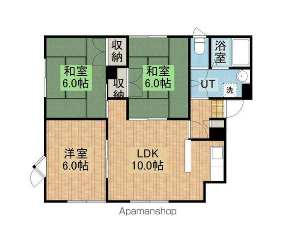 メイユール高砂弐番館(3LDK/1階)の間取り写真