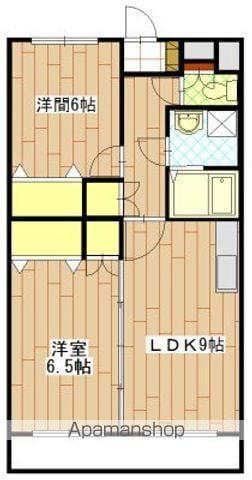 コンチェルト(2LDK/1階)の間取り写真