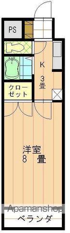 サンピア桑原(1K/3階)の間取り写真