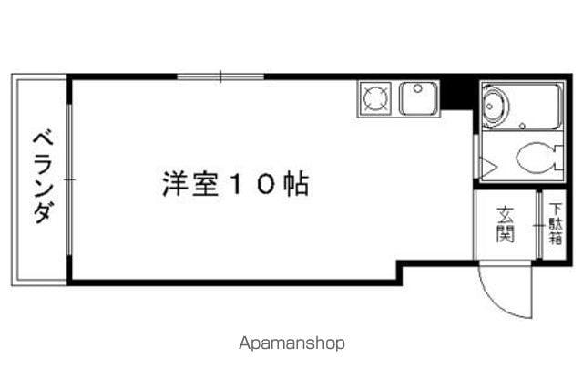 衣笠赤阪町マンション(ワンルーム/2階)の間取り写真