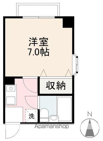 TE12(1K/1階)の間取り写真