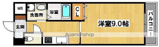 サザンクレスト堺(1K/8階)の間取り写真