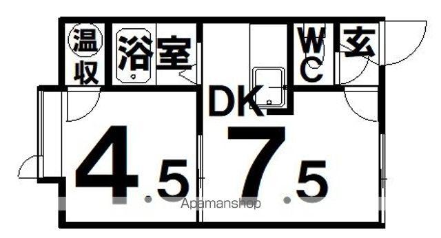 エレガンスNYパレス(1DK/2階)の間取り写真