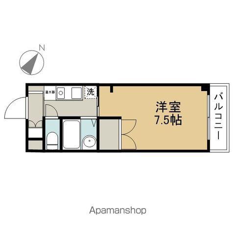 サンリフレッシュ(1K/4階)の間取り写真