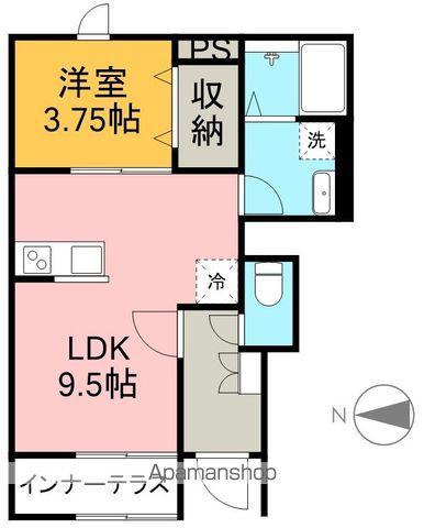 リーブルファイン戸田(1LDK/1階)の間取り写真