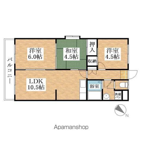 グランシャリオ(3LDK/1階)の間取り写真