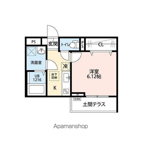 東海道本線 大府駅 徒歩3分 3階建 新築(1K/3階)の間取り写真