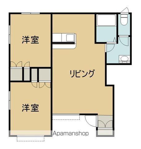 ベルリード八千代(2LDK/1階)の間取り写真