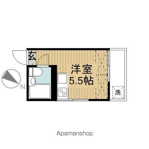 コーポワタナベ(ワンルーム/1階)の間取り写真