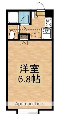 グリーンハウスB(1K/1階)の間取り写真