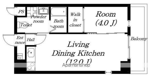 フレンドリーハウス匠 長浜(1LDK/3階)の間取り写真