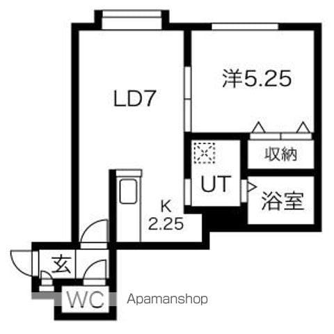 VIVACEIII(1LDK/2階)の間取り写真