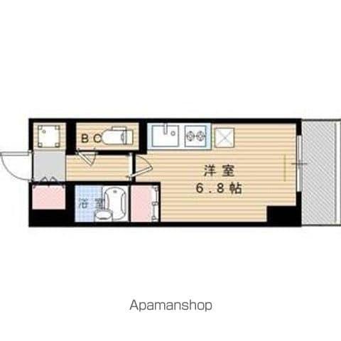 RIDGE堀田(ワンルーム/3階)の間取り写真