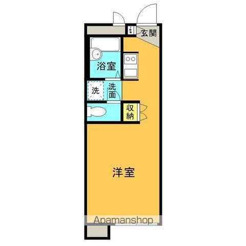 東北新幹線 郡山駅(福島) バス乗車時間:15分 富久山行政センターバス停で下車 徒歩32分 2階建 築27年(ワンルーム/2階)の間取り写真