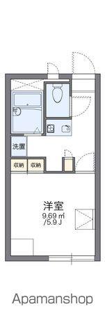 レオパレスヴァンベール2(1K/1階)の間取り写真