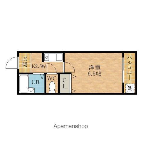 グロース・エレガント岸和田弐番館(1K/5階)の間取り写真