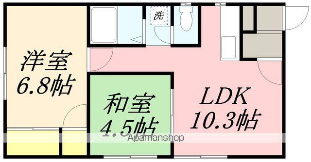 ラスティブ杉並(2LDK/3階)の間取り写真