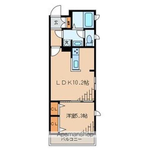 カルハ西麻布3(1LDK/3階)の間取り写真
