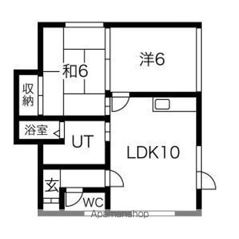 ノースコート813(2LDK/2階)の間取り写真