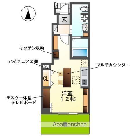 清須市助七2丁目アパート(ワンルーム/1階)の間取り写真