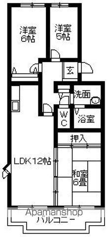 HELLO INGS(3LDK/2階)の間取り写真
