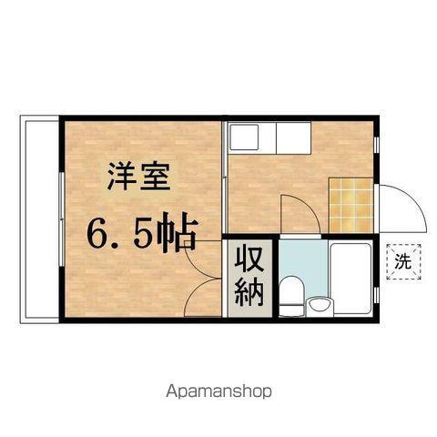 コーポエスポワール(1K/1階)の間取り写真