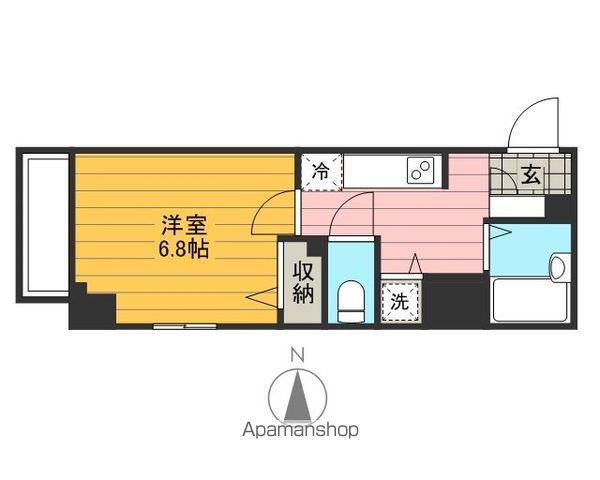 プレール・ドゥーク西大島駅前(1K/7階)の間取り写真