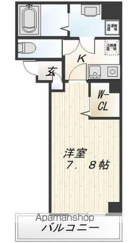 DOビル本千葉(1K/6階)の間取り写真