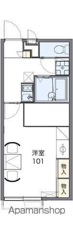 レオパレスコンフォートフレアⅡ(1K/2階)の間取り写真