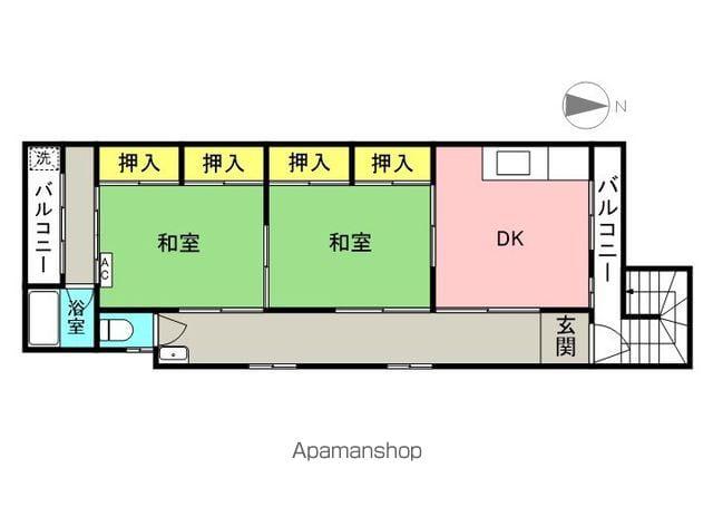 殿町ハイム(3K/3階)の間取り写真