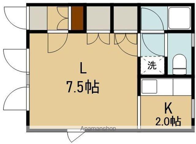 コミュニティ上野Ⅱ(ワンルーム/2階)の間取り写真