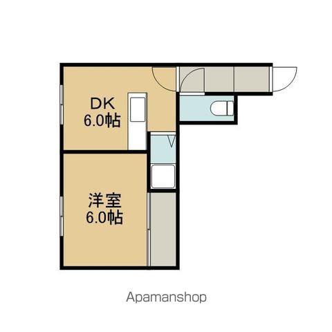 タウンコーポ5(1DK/1階)の間取り写真