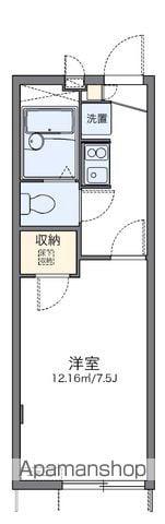 レオパレス東合川2(1K/2階)の間取り写真