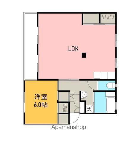 エメローズ安芸津2号棟(1LDK/1階)の間取り写真