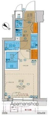 キャパシタス中野(1K/3階)の間取り写真