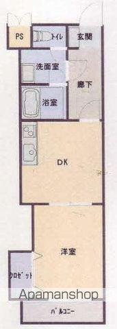エスポワール太田(1DK/1階)の間取り写真
