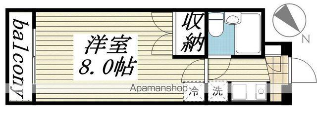 ジュネパレス柏第25(1K/1階)の間取り写真