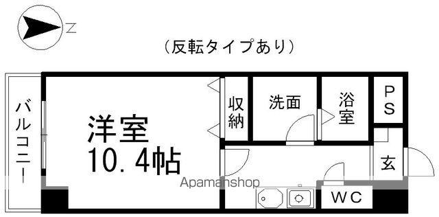 M-STAGEAOI(1K/2階)の間取り写真
