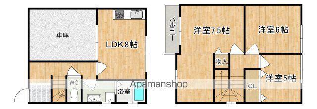 レスポワール法蓮(3DK)の間取り写真