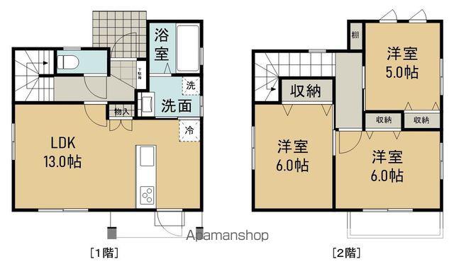 近鉄湯の山線 伊勢松本駅 徒歩26分 2階建 築7年(3LDK)の間取り写真