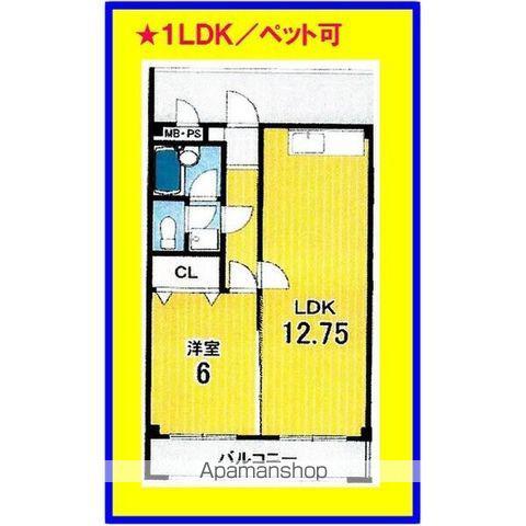 フルール ラ テール(1LDK/3階)の間取り写真