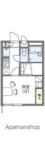 レオパレスエスト(1K/2階)の間取り写真