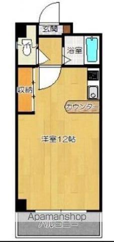 コンドミニアム肇(ワンルーム/2階)の間取り写真
