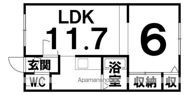 エスポワールI・MⅡ(1LDK/2階)の間取り写真
