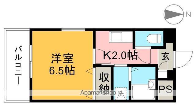 さかもと第2ビル(1K/3階)の間取り写真