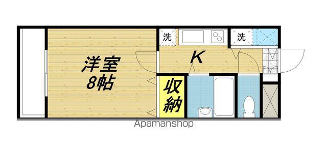 ハイツふじやま22(1K/1階)の間取り写真