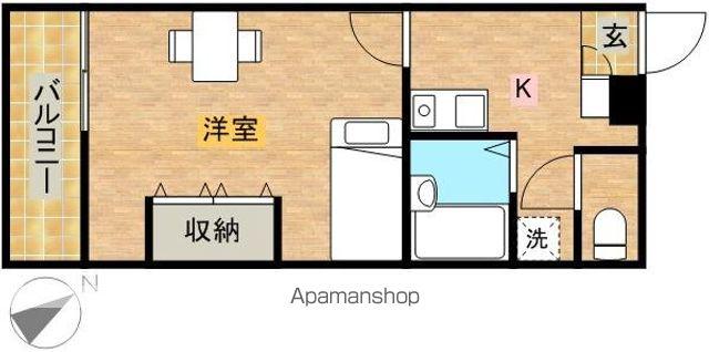 レオパレスヴィバーチェⅡ(1K/1階)の間取り写真