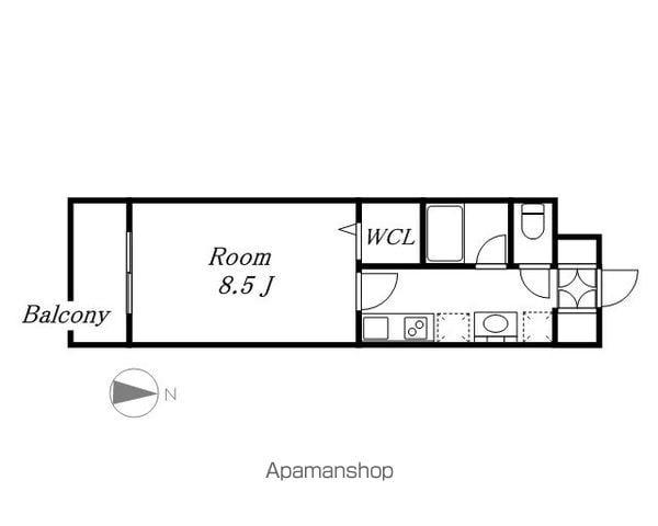 LUMINOUS東別院(1K/9階)の間取り写真